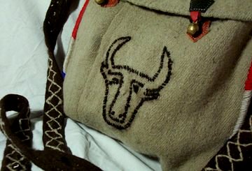 Yak Head Wool Satchel