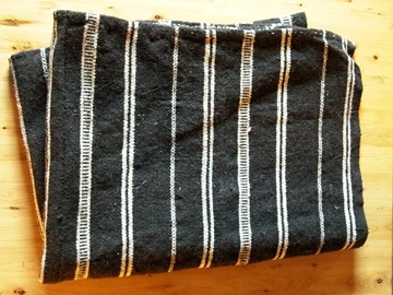 Lhagang &ldquo;Railroad&rdquo; Yak Hair Blanket